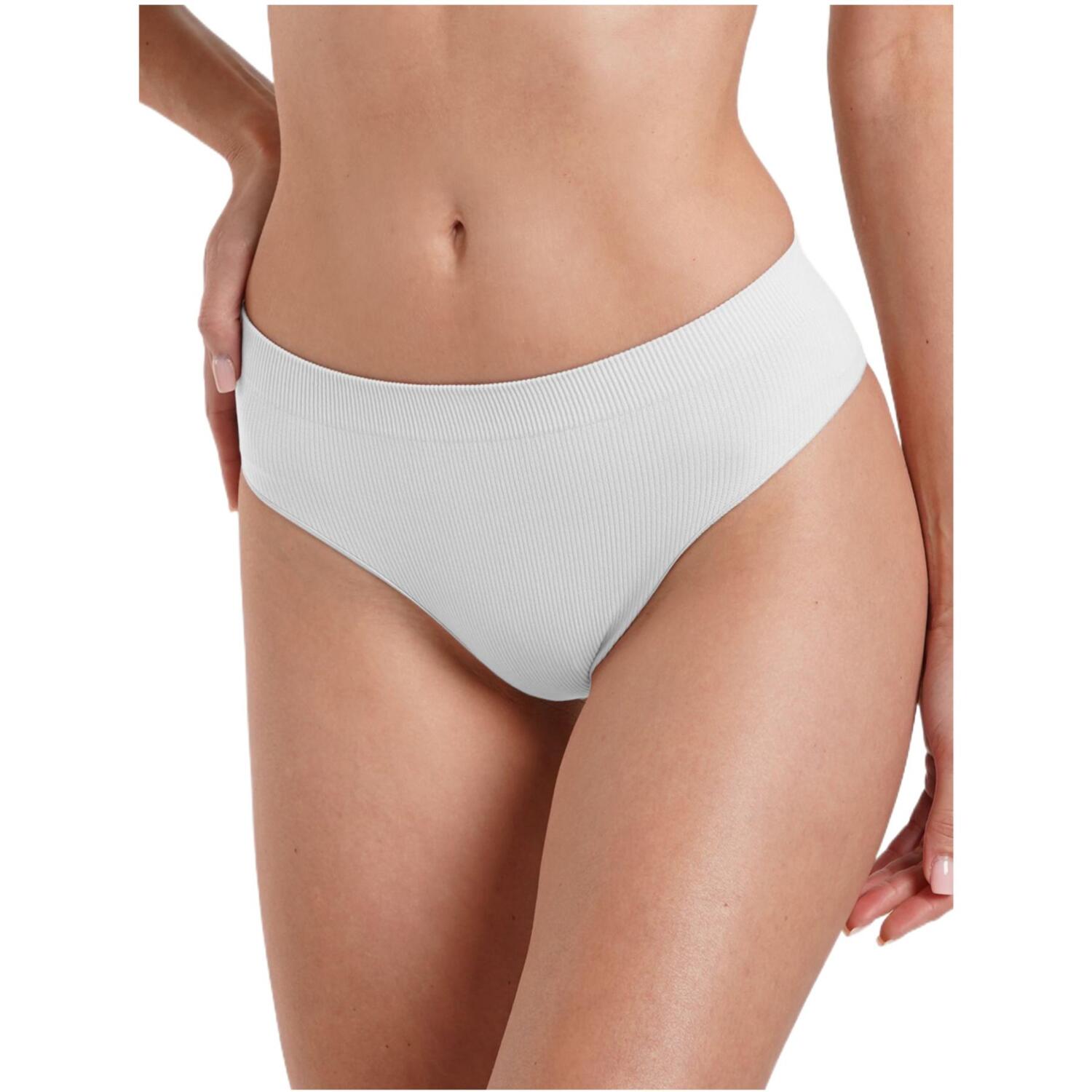 Труси бразиліана безшовні Giulia Brasilian Briefs Rib L/XL білі