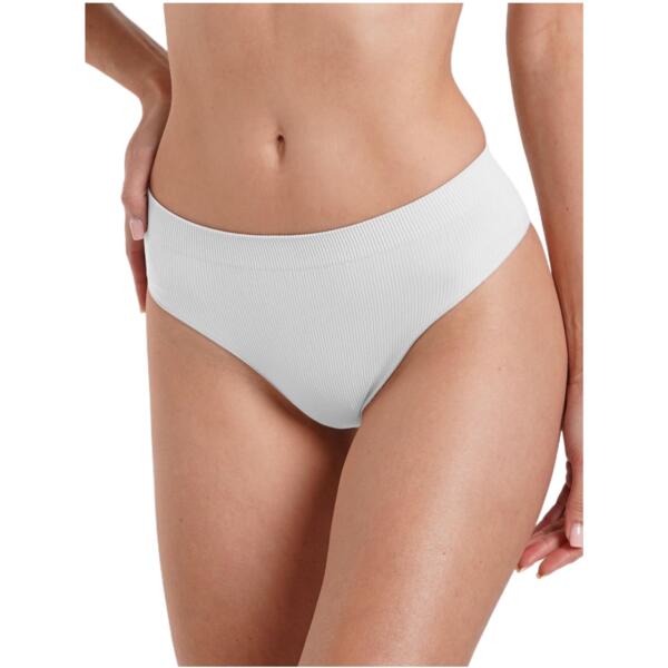 

Трусы бразилиана бесшовные Giulia Brasilian Briefs Rib S/M белые