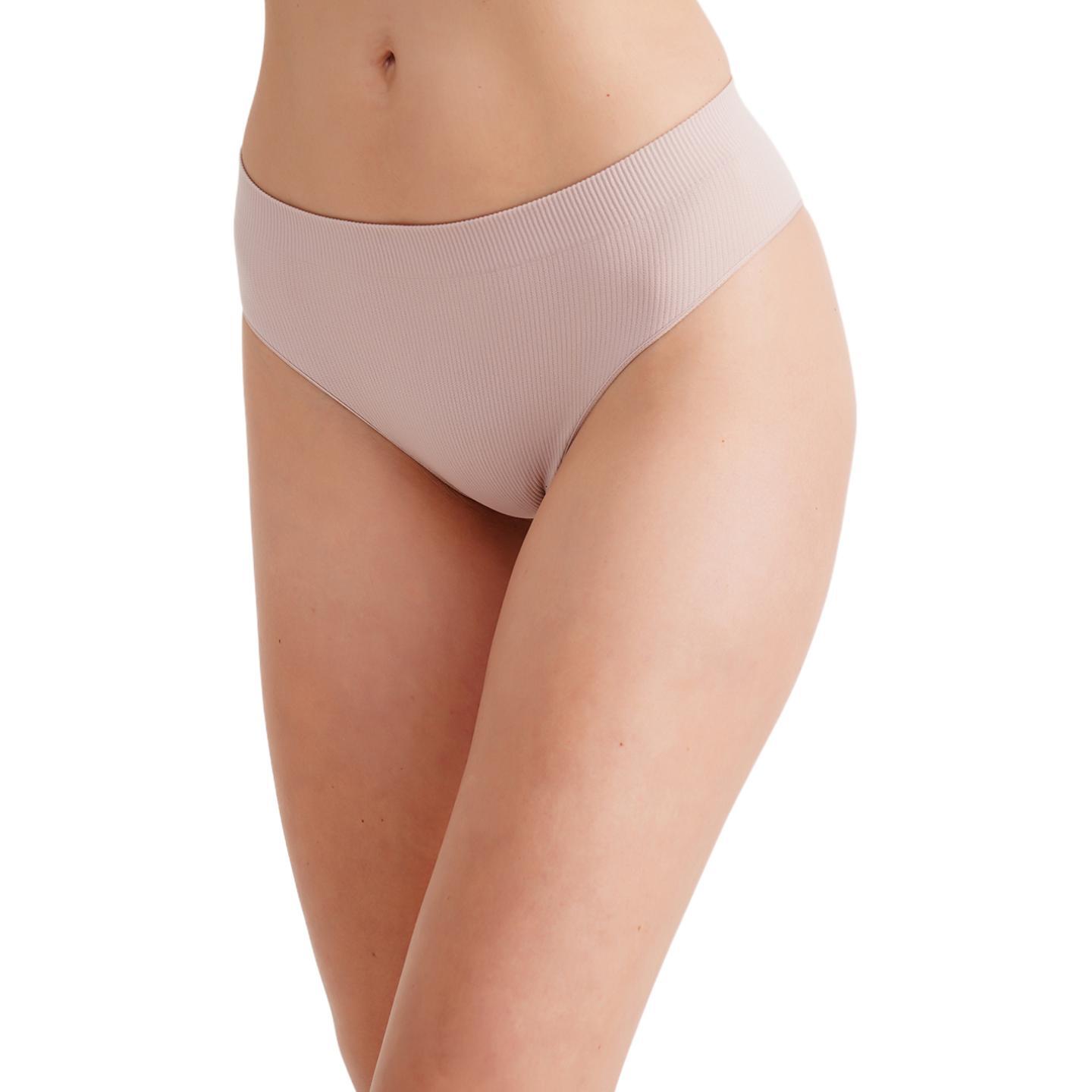 Труси бразиліана безшовні Giulia Brasilian Briefs Rib S/M бузкові