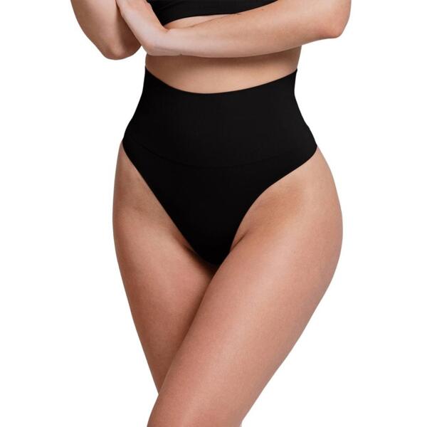 Трусы бразилиана бесшовные Giulia Brasilian Shapewear L/XL black
