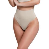 Трусы бразилиана бесшовные Giulia Brasilian Shapewear L/XL бежевые