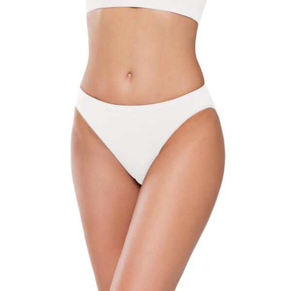 

Трусы бразилиана бесшовные Giulia 7549 Brasilian Shine Edge S/M белые