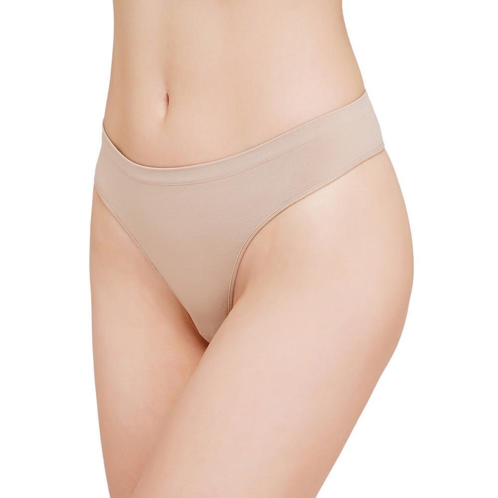 Трусы стринги бесшовные Giulia 6940 String Briefs S/M бежевые фото 1