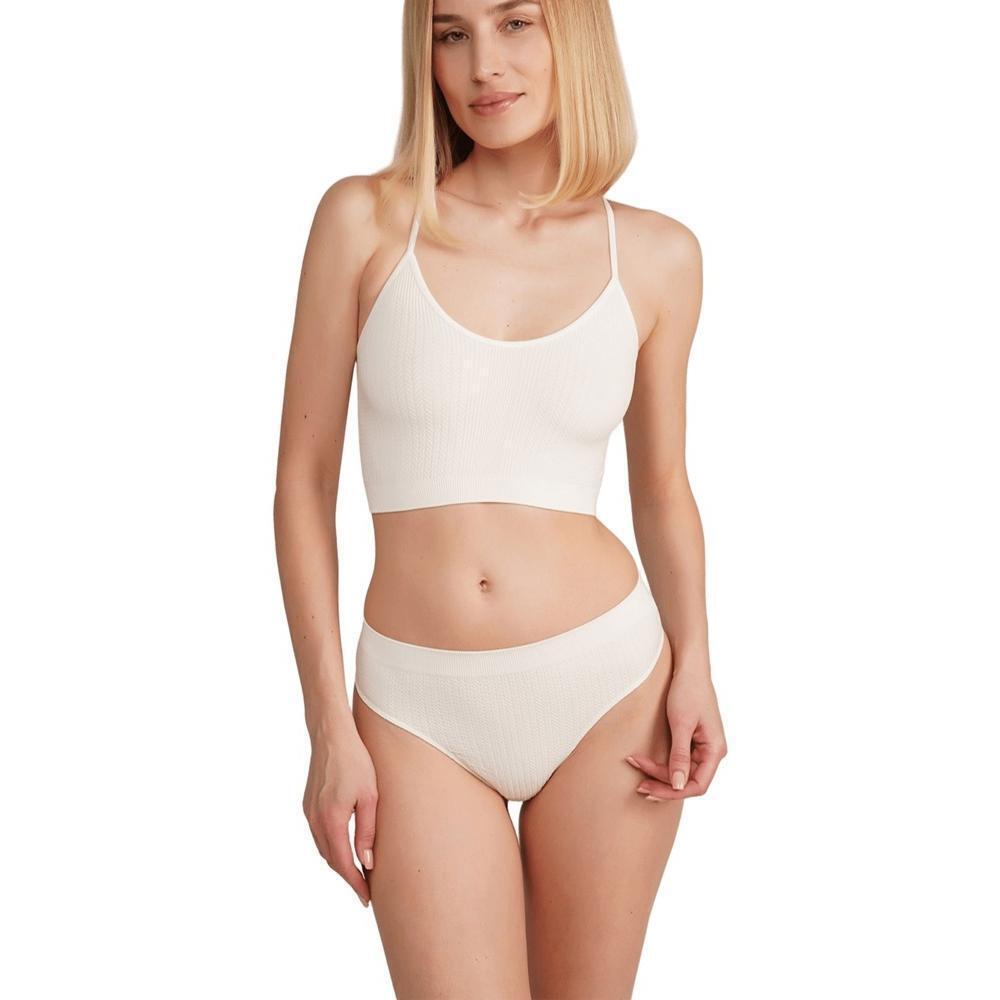 Трусы стринги бесшовные Giulia 7540 String Briefs Braid L/XL желтые фото 1