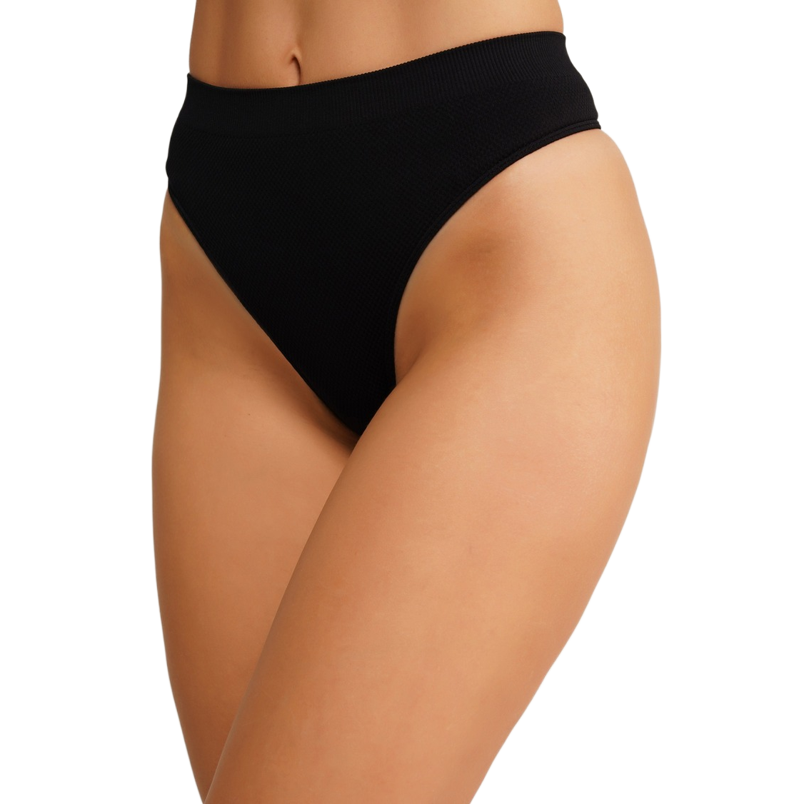 Труси стрінги безшовні Giulia 7539 String Briefs Grain S/M чорніфото1