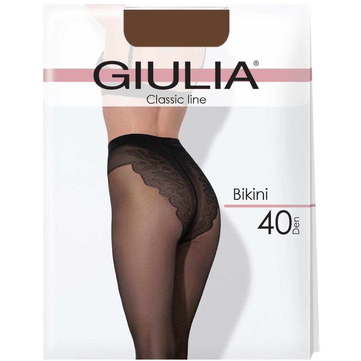 Колготки Giulia 57 Bikini 40 Den 5p капучино фото 1