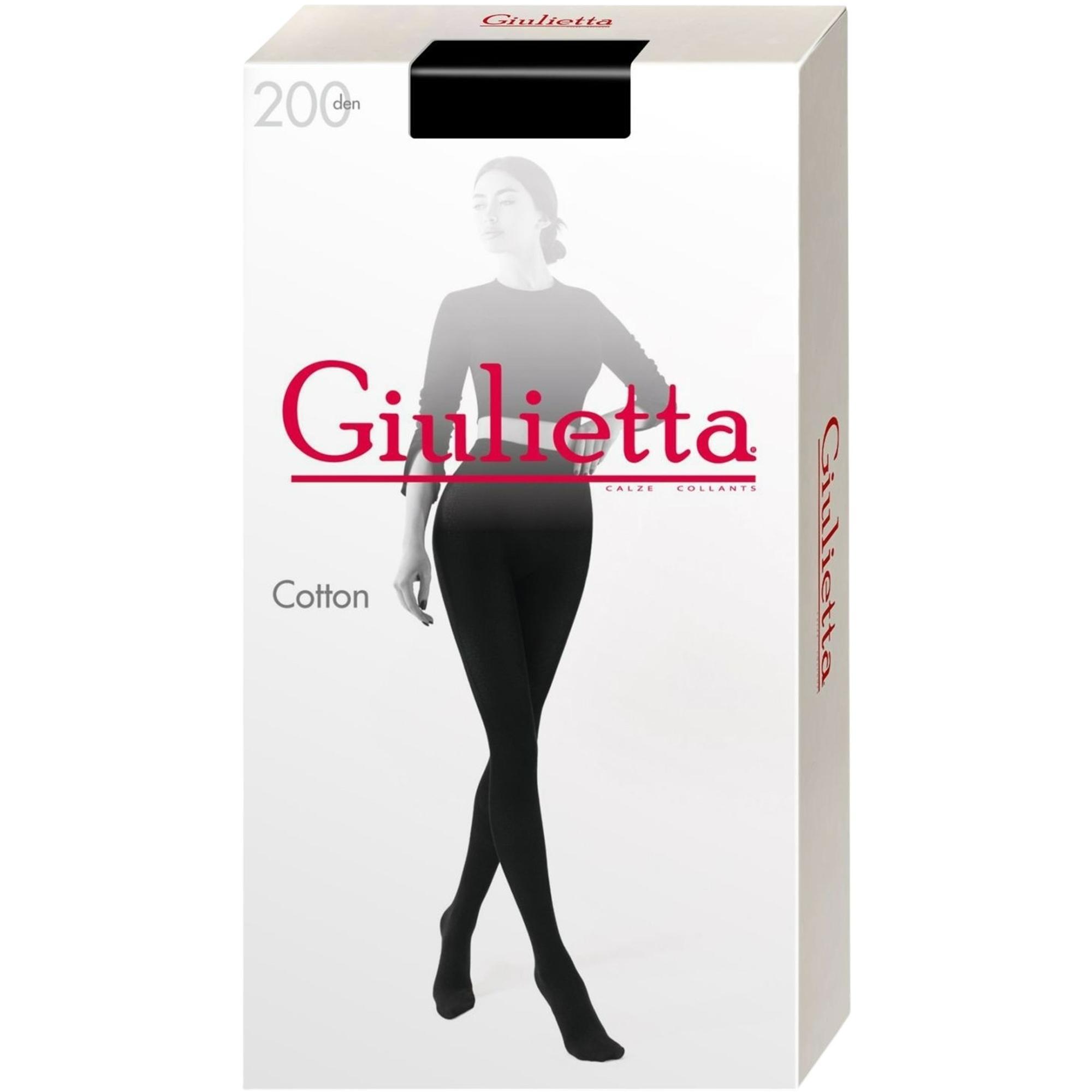 Колготки теплі Giulietta 7102 Cotone 20 Den 2p чорніфото1