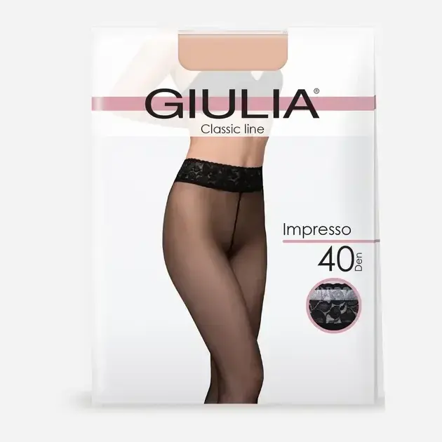 Колготки Giulia 7035 Impresso 40 Den 2p чорніфото1