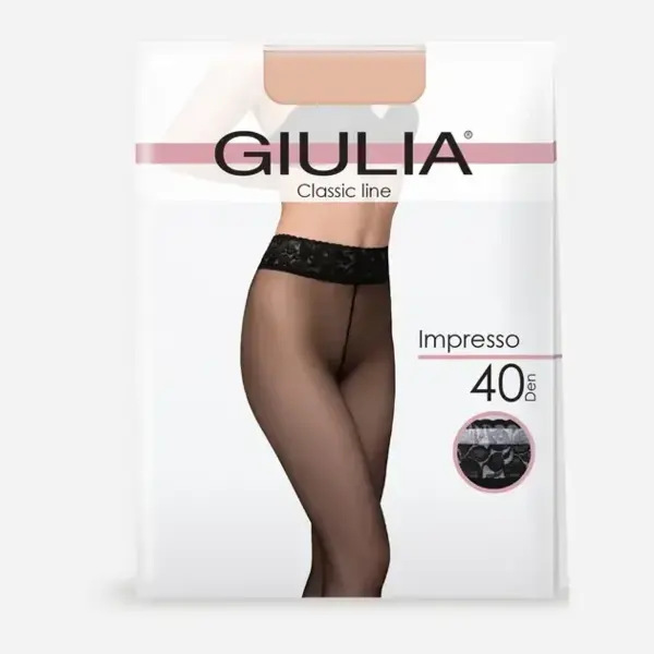 Колготки Giulia 7035 Impresso 40 Den 2p чорніфото