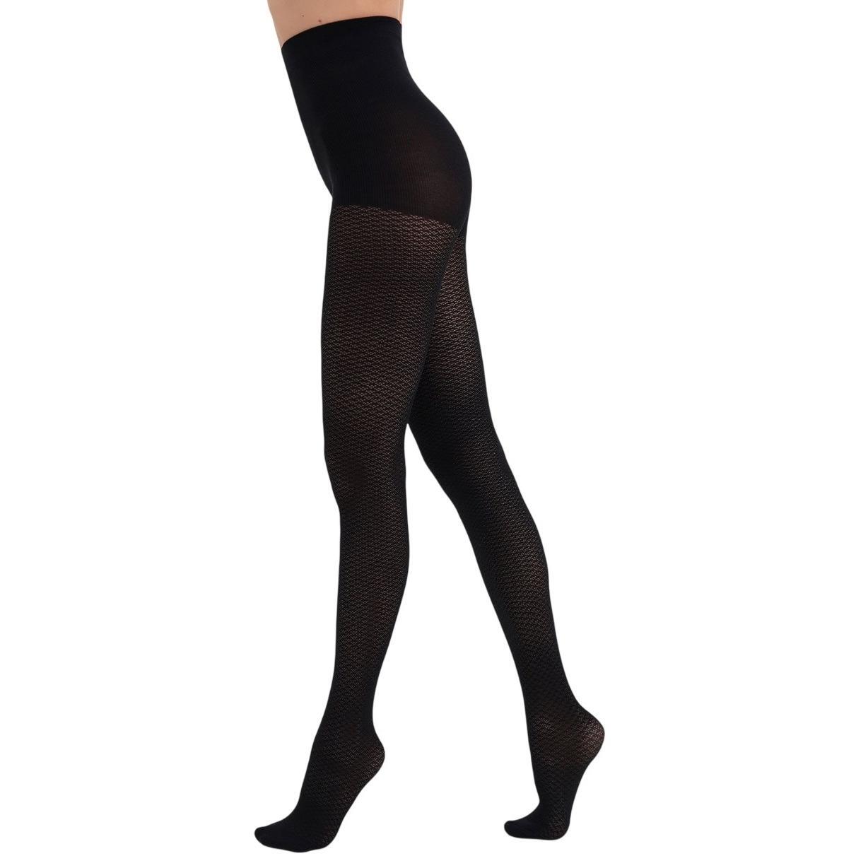 Колготки Giulia 7163 Inlay 60 Den 2p черные фото 1