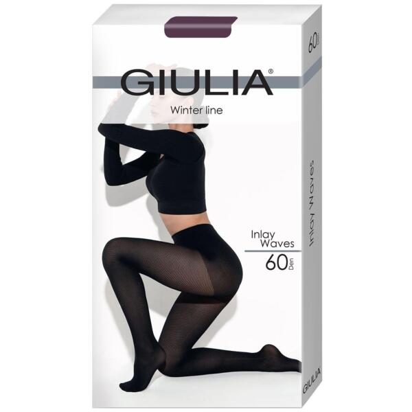 

Колготки Giulia 7164 Inlay Waves 60 den 3p mahagony