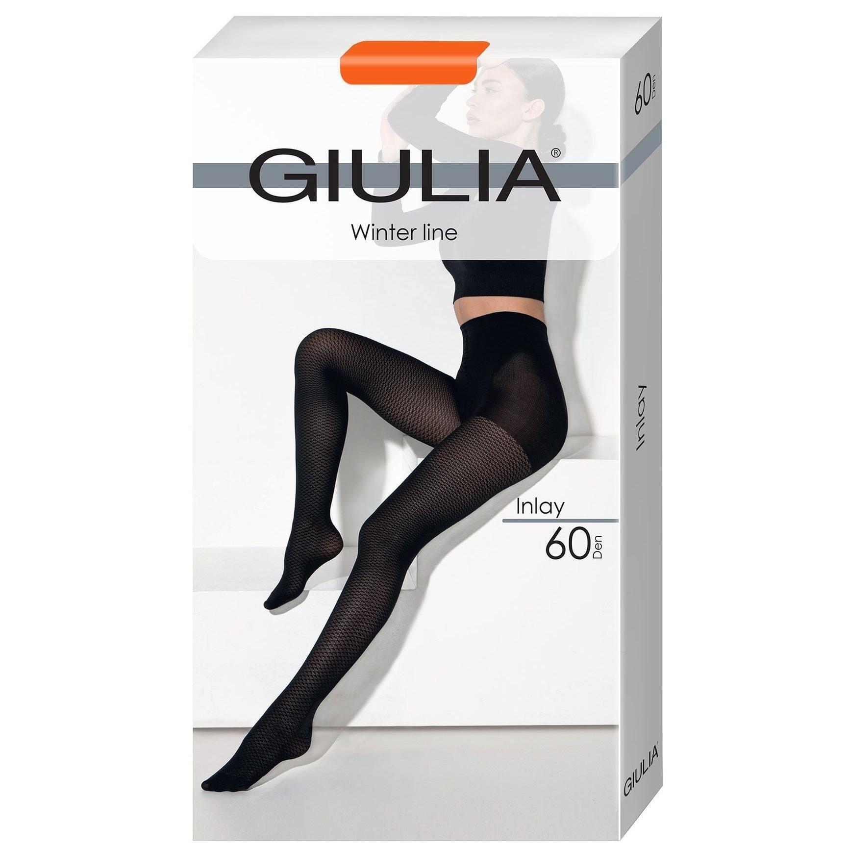 Колготки Giulia 7163 Inlay 60 Den 3p оранжевые фото 1