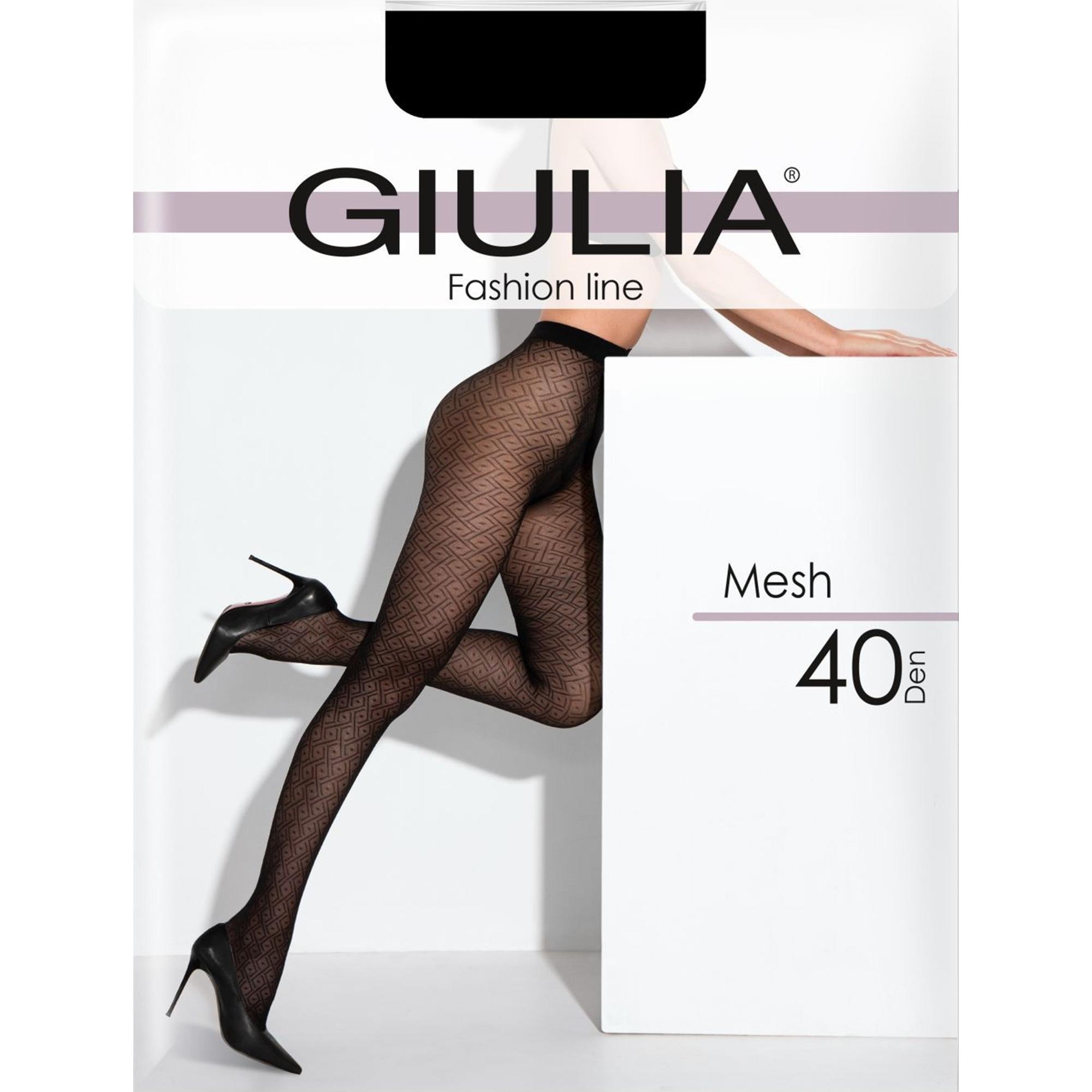 Колготки Giulia 7152 Mesh 40 Den 2p черные фото 1