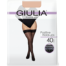 Чулки Giulia 6973 Positive Hold Ups 40 Den Calze 8p светло-коричневые