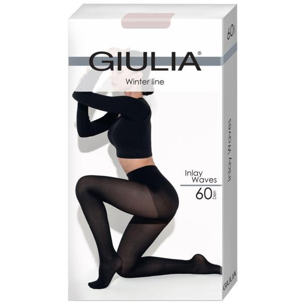 

Колготки Giulia 7164 Inlay Waves 60 den 2p simply taupe