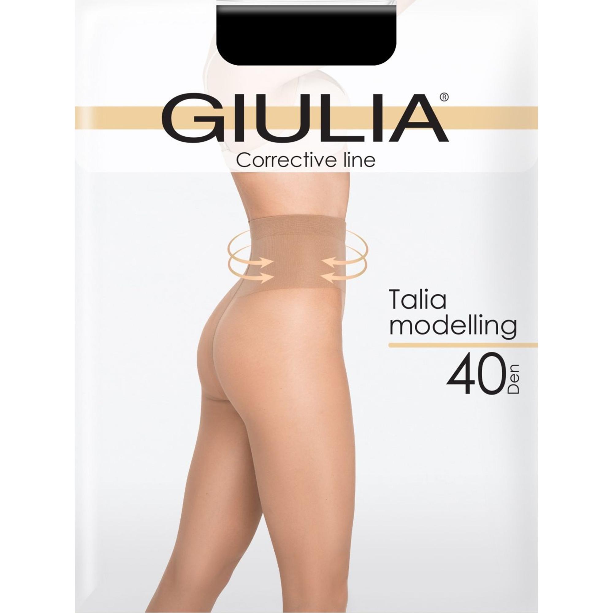 Колготки з моделюючим ефектом Giulia 7130 Talia Modelling 40 Den 4p чорніфото1