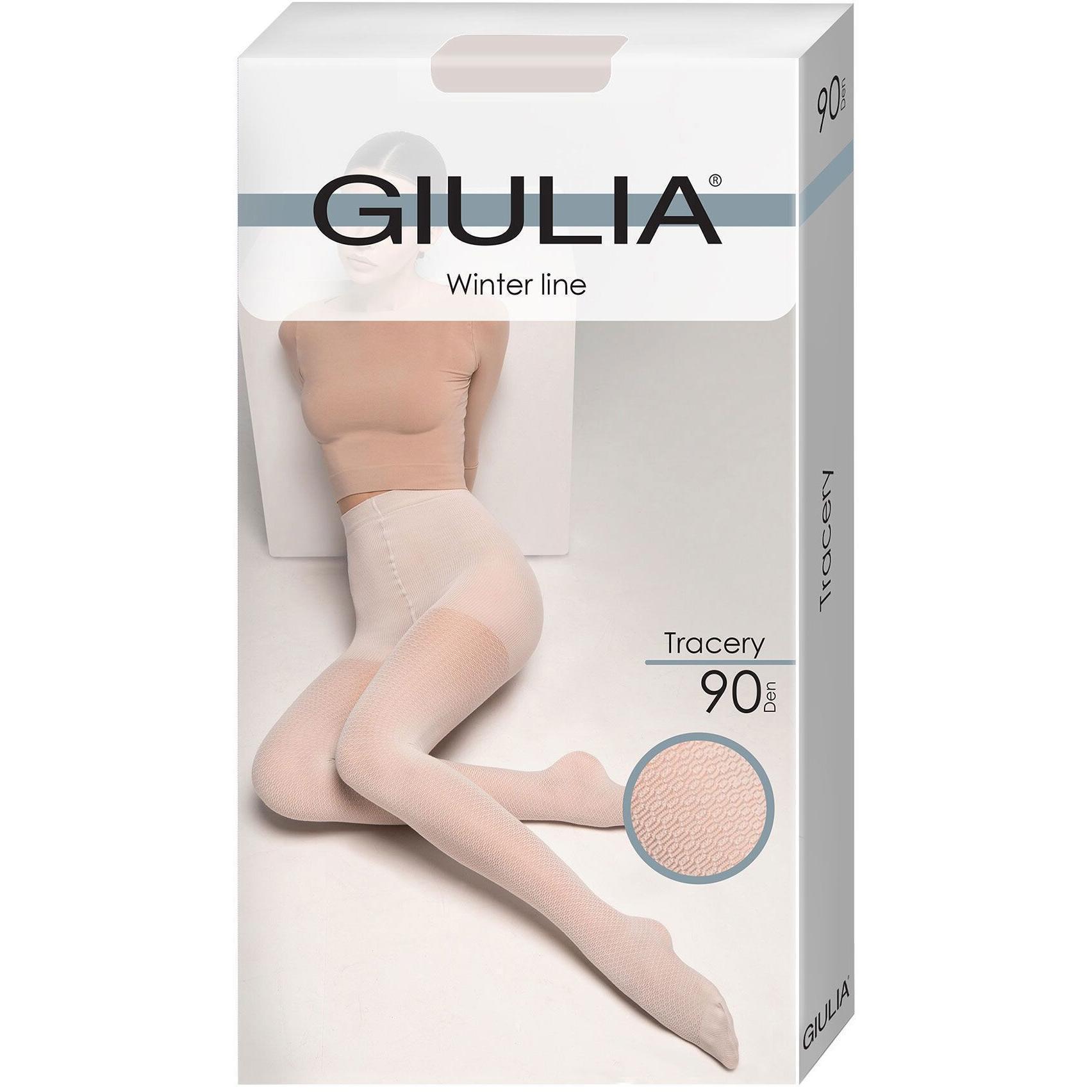 Колготки Giulia 7167 Tracery 90 Den 4p бежевые фото 1