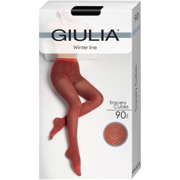 

Колготки Giulia 7168 Tracery Cubes 90 Den 4p черные