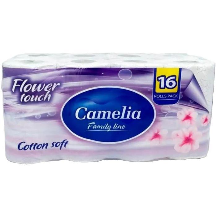 Туалетная бумага Camelia Магнолия 3 слоя 16шт фото 