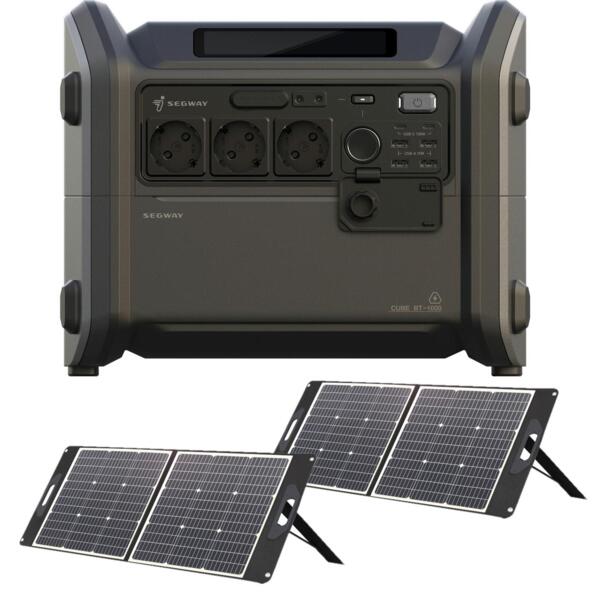 

Комплект портативная электростанция Segway CUBE 1000+ солнечная панель 2x100 Вт (AA.13.04.02.0004-ST2X100)