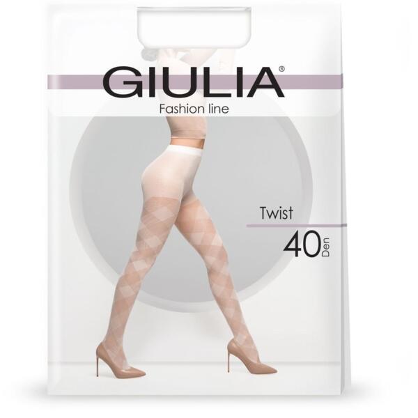 

Колготки Giulia 7151 Twist 40 Den 4p кремовые