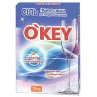 Соль гранулированная для посудомоечных машин O'KEY 700г
