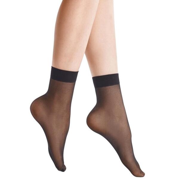 

Набор женских носков Giulia 5564 Easy 20 den "Top Comfort" 2 пари One size черные