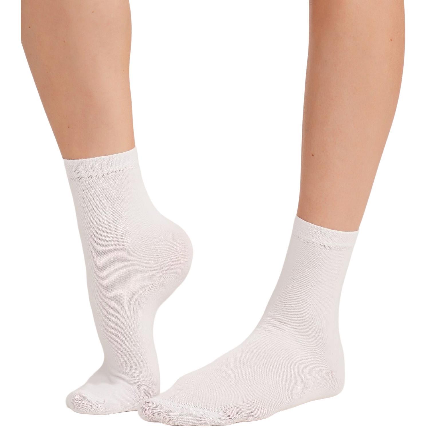 Женские высокие хлопковые носки Giulia 6807 Ws3 Classic 36-40 белые фото 1