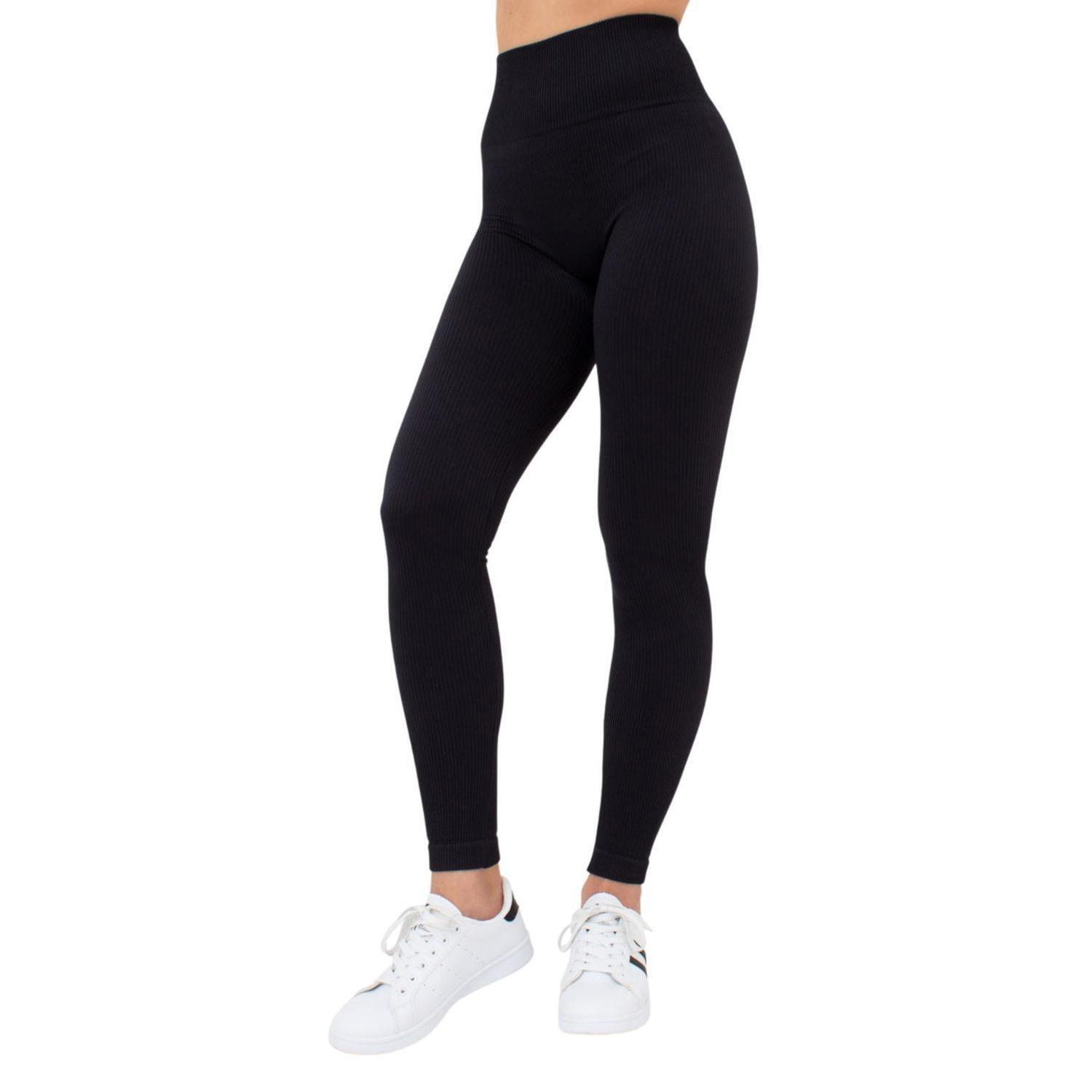 Леггинсы с микрофибры Giulia 7023 Leggings Rib L/XL черные