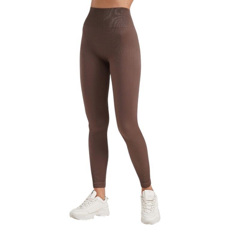 Леггинсы с микрофибры Giulia 7023 Leggings Rib L/XL коричневые фото 1