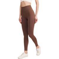 Леггинсы с микрофибры Giulia 7554 Leggings Rib 02 S/M коричневые