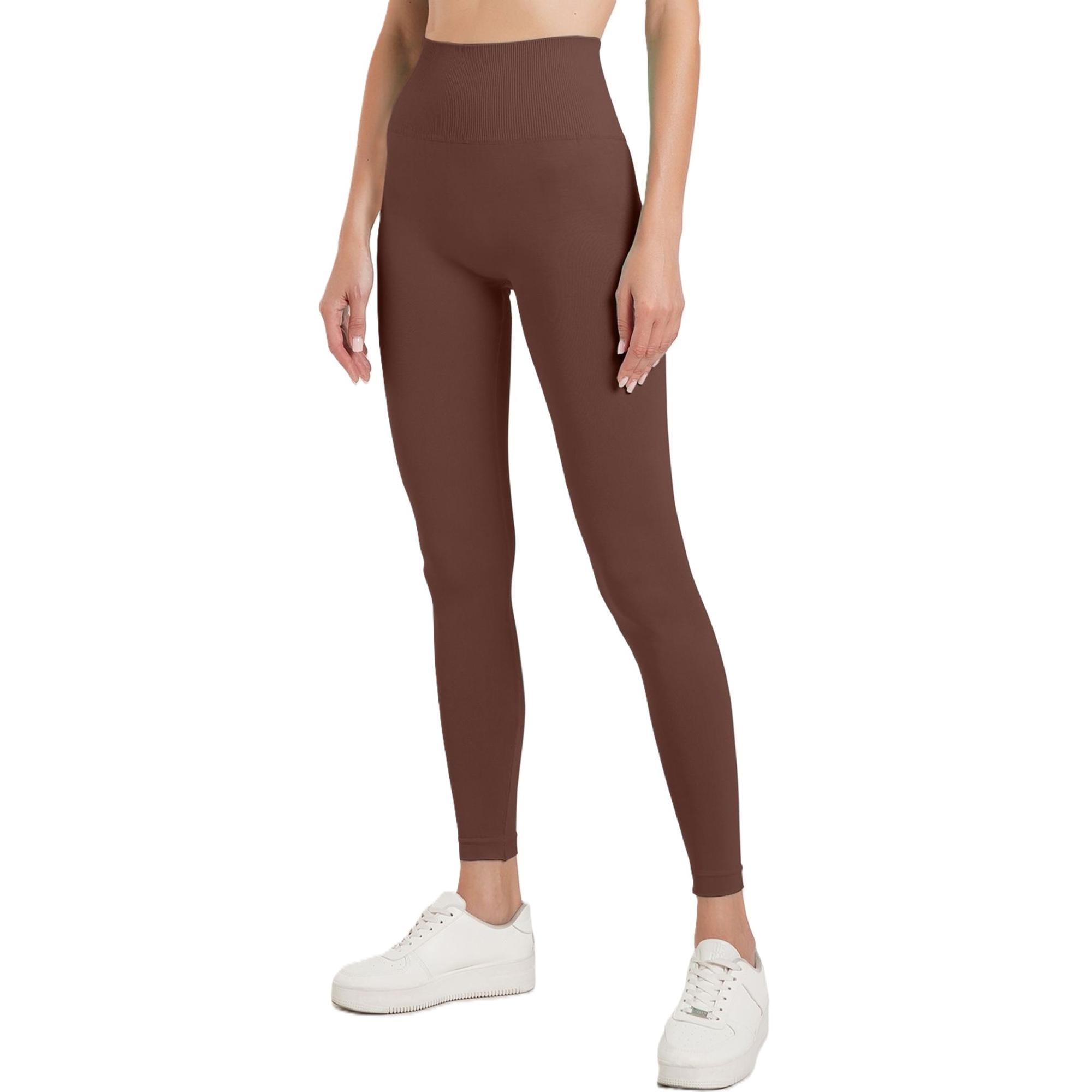 Легінси з мікрофібри Giulia 7131 Leggings Shape S/M коричневіфото1