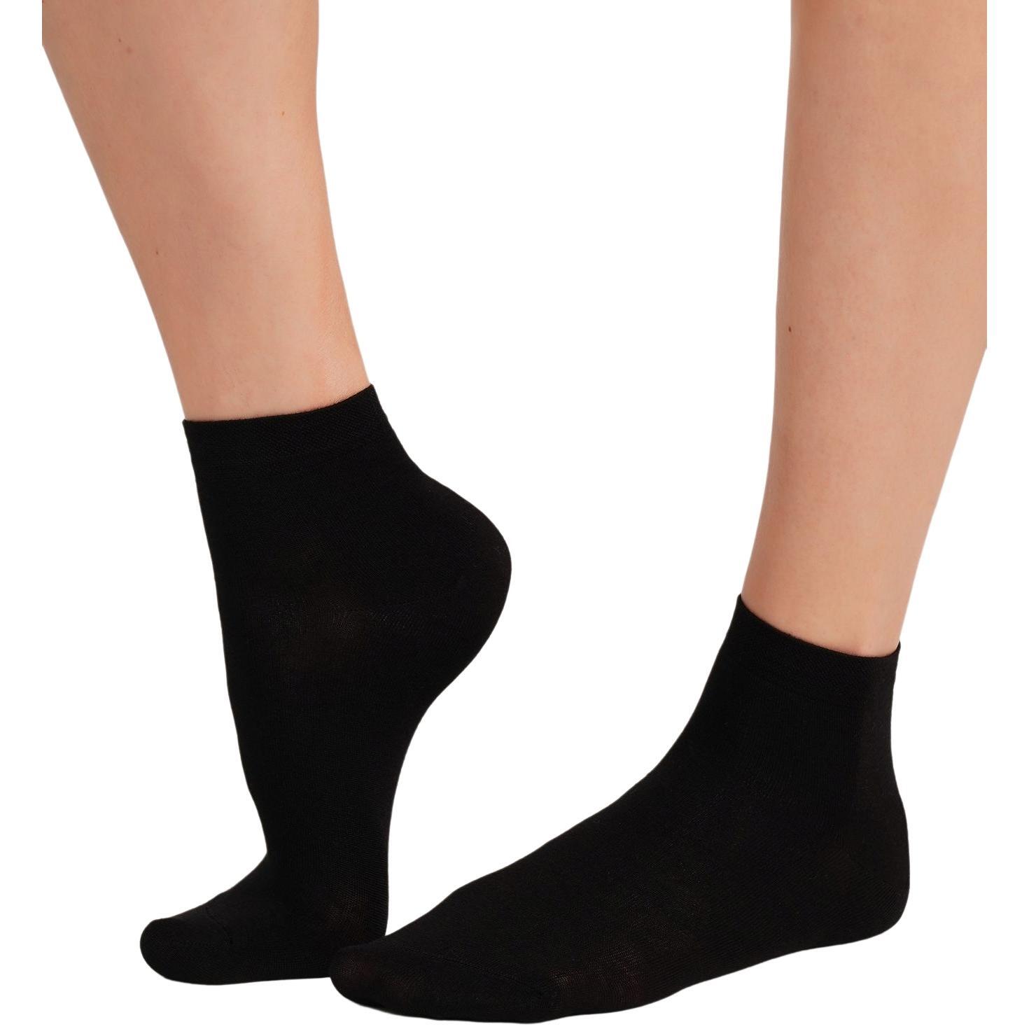 Женские носки средней высоты из бамбука Giulia 7523 Ws2 Bamboo 36-40 черные фото 1