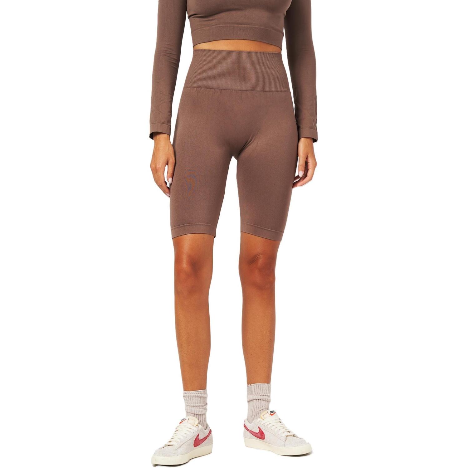 Велосипедки безшовні Giulia 7142 Tracks Shape S/M коричневіфото