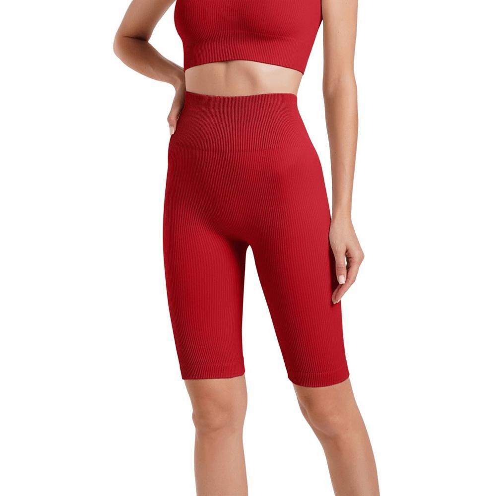 Велосипедки бесшовные Giulia 7141 Tracks Rib Shape L/XL бордовые фото 1