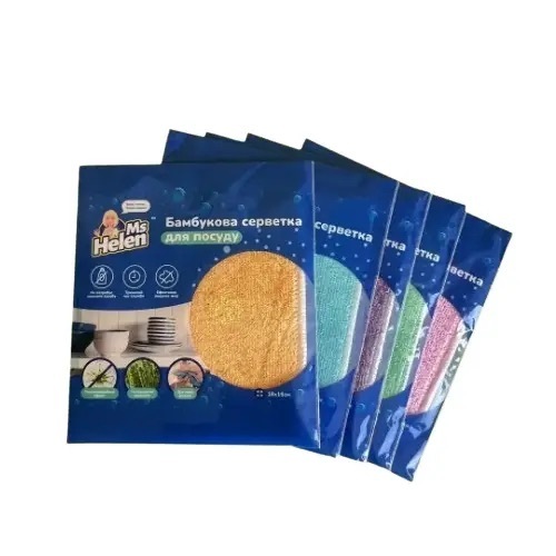 Салфетка Ms Helen бамбуковая для посуды 16 х 18 фото 1