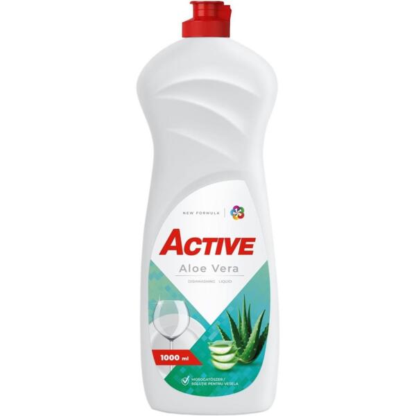 Гель для мытья посуды Active 1л алоэ вера