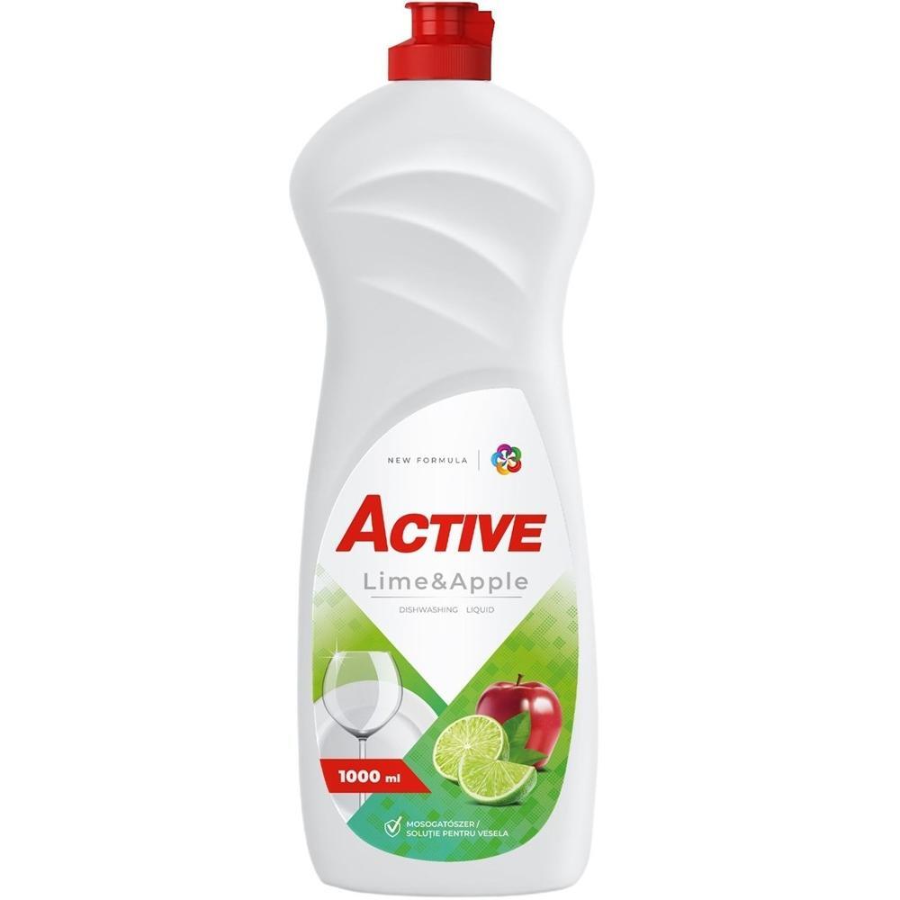 Гель для миття посуду Active 1л лайм та яблукофото1