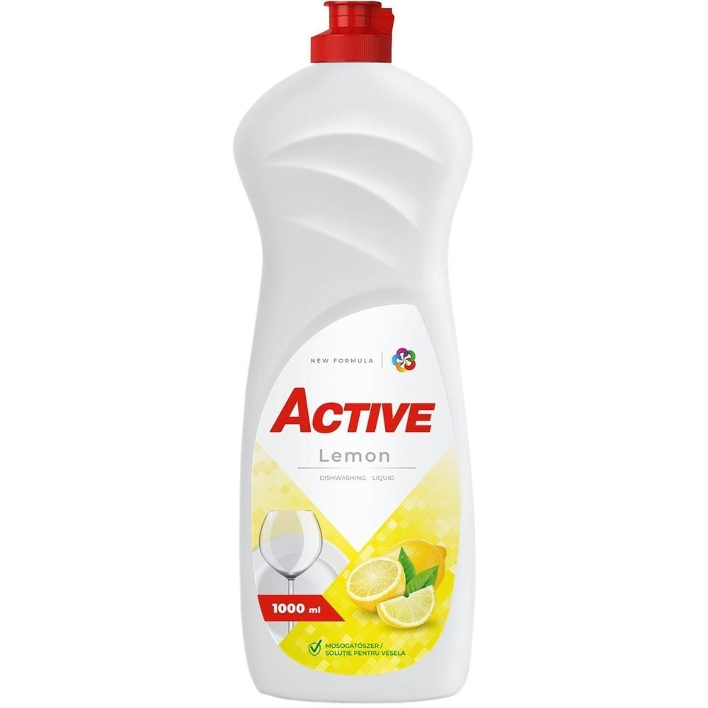 Гель для миття посуду Active 1л лимонфото1