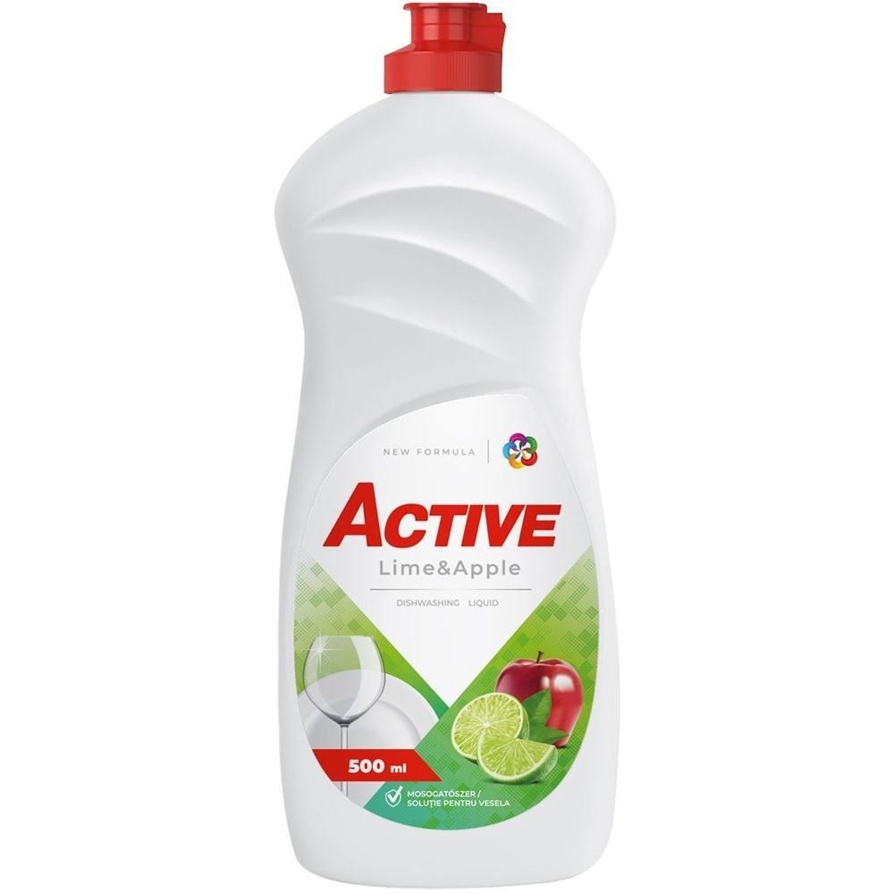 Гель для миття посуду Active 500 мл лайм та яблукофото1