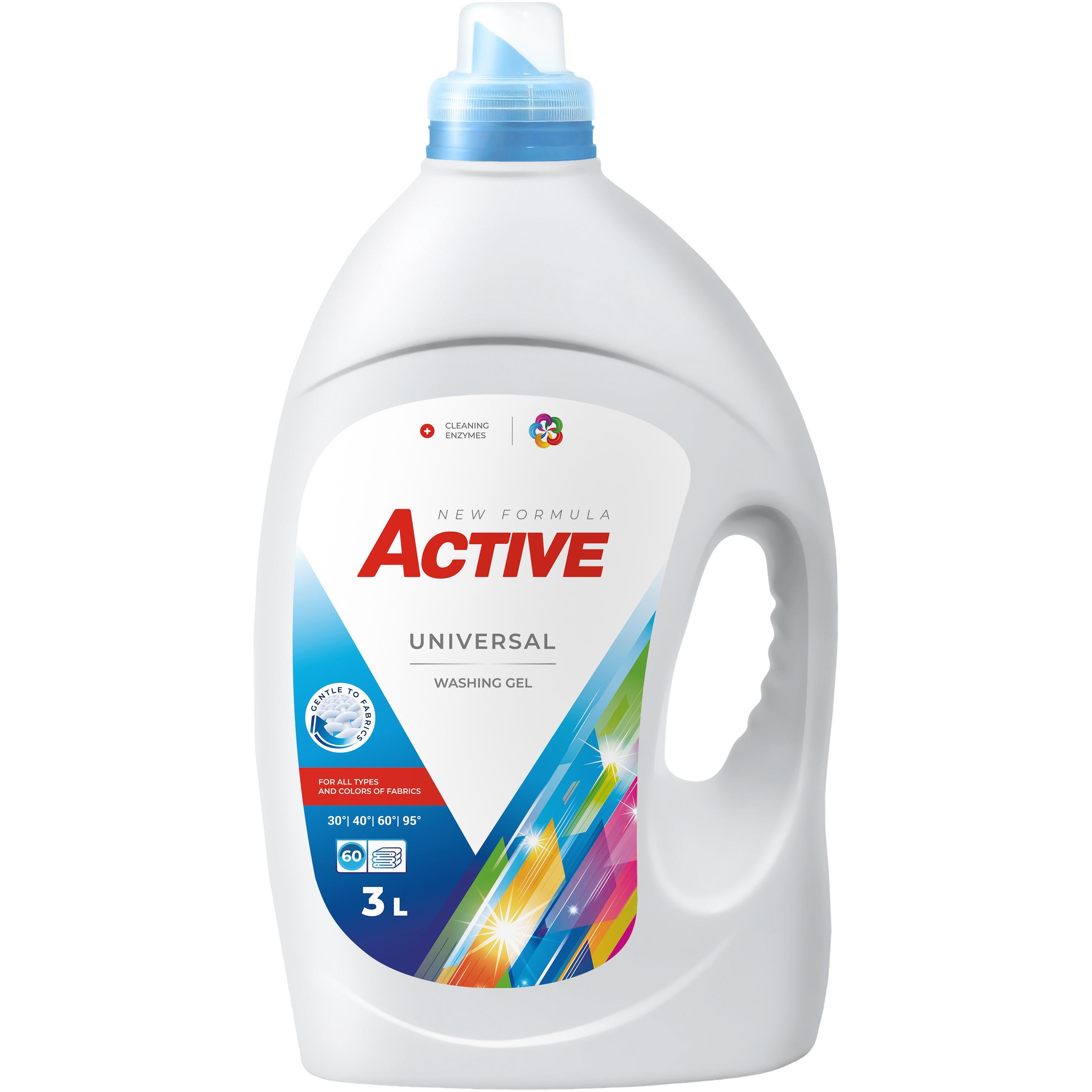 Гель для стирки Active Universal с ароматом свежести 3л. фото 1