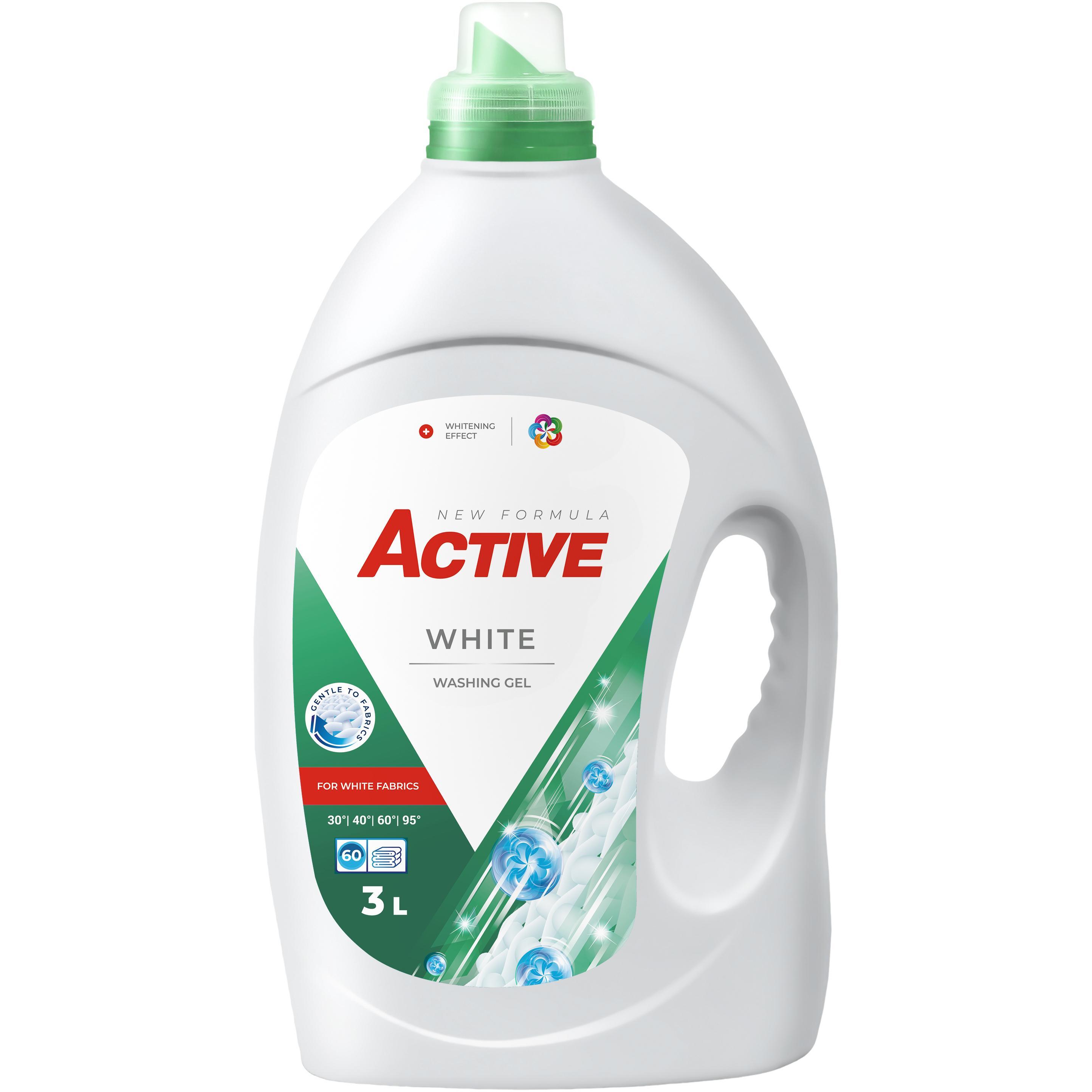 Гель для прання Active White з ароматом свіжості 3лфото1