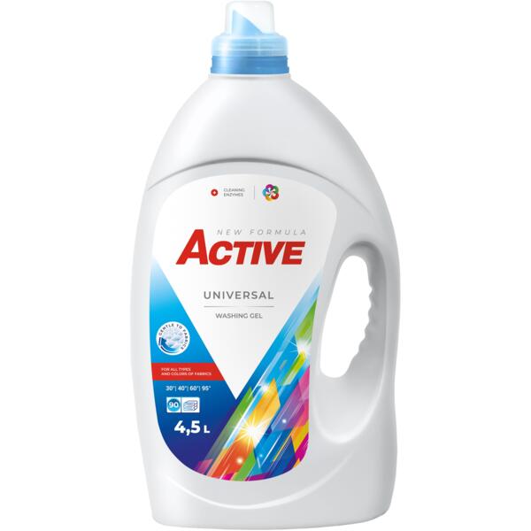 Гель для стирки Active Universal с ароматом свежести 4,5л.