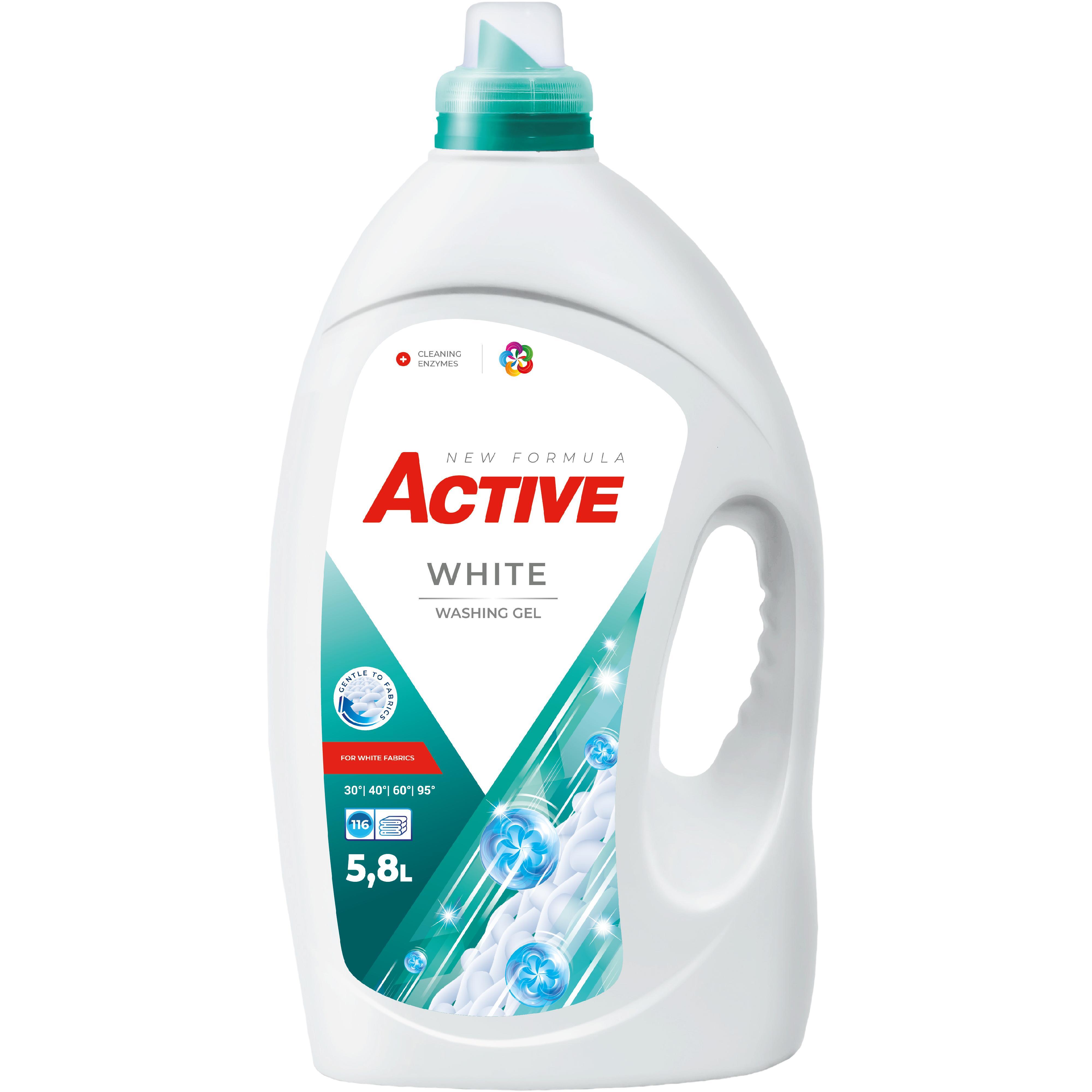 Гель для прання Active White з ароматом свіжості 5,8лфото1
