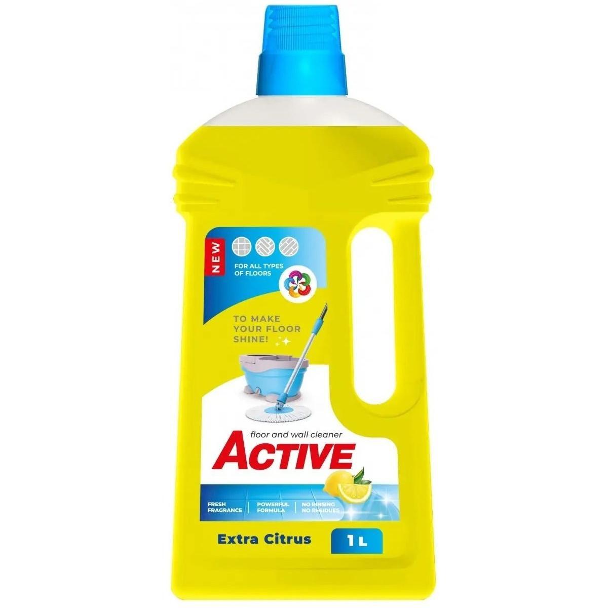 Средство для чистки полов и стен Active Extra Citrus Floor Cleaner 1л фото 1