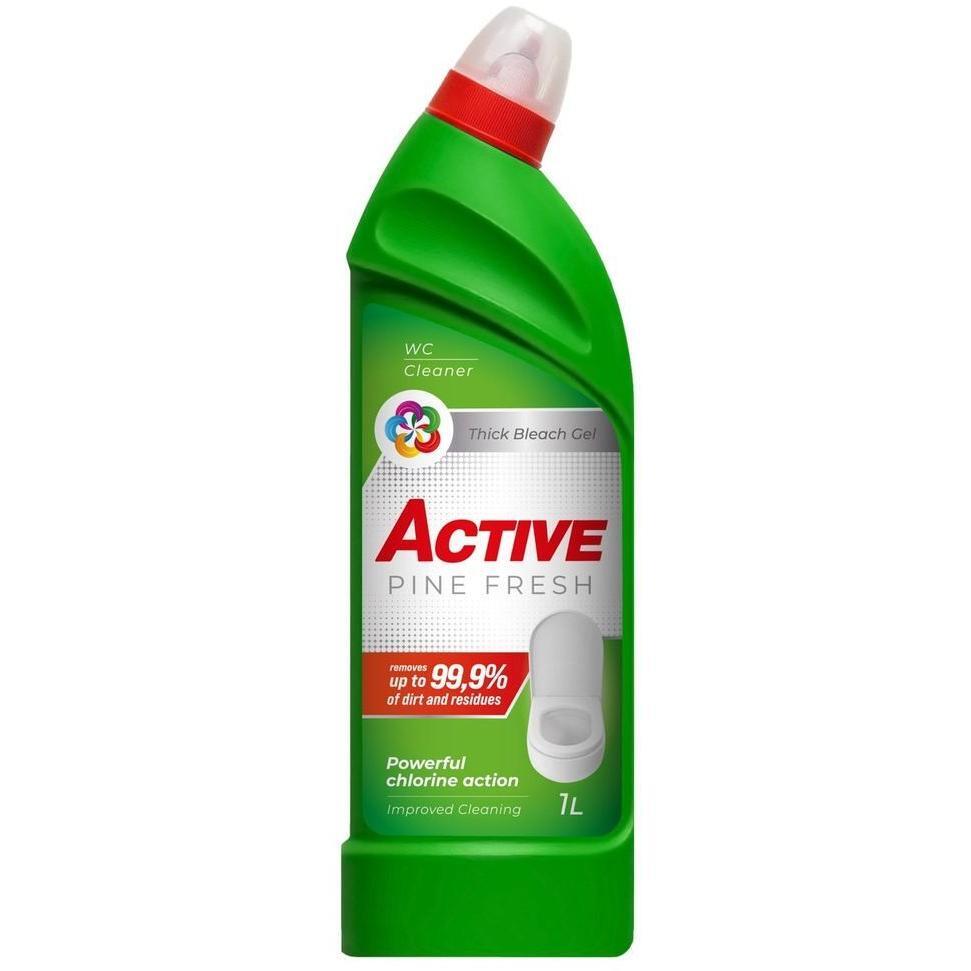 Засіб для чищення унітазу з хлором Active Pine Fresh 1лфото1