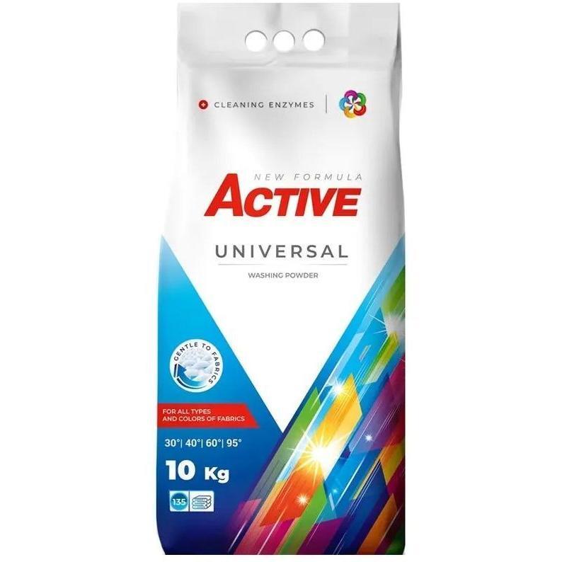 Порошок для прання Active Universal з ароматом свіжості (пакет) 10кгфото1