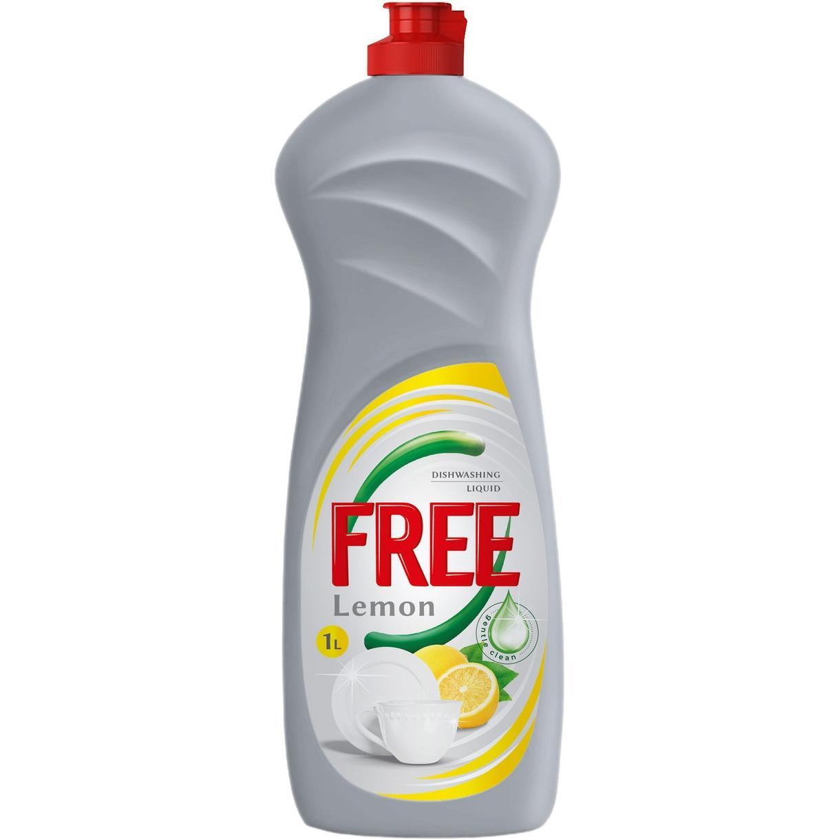 Гель для миття посуду Free 1л лимонфото1