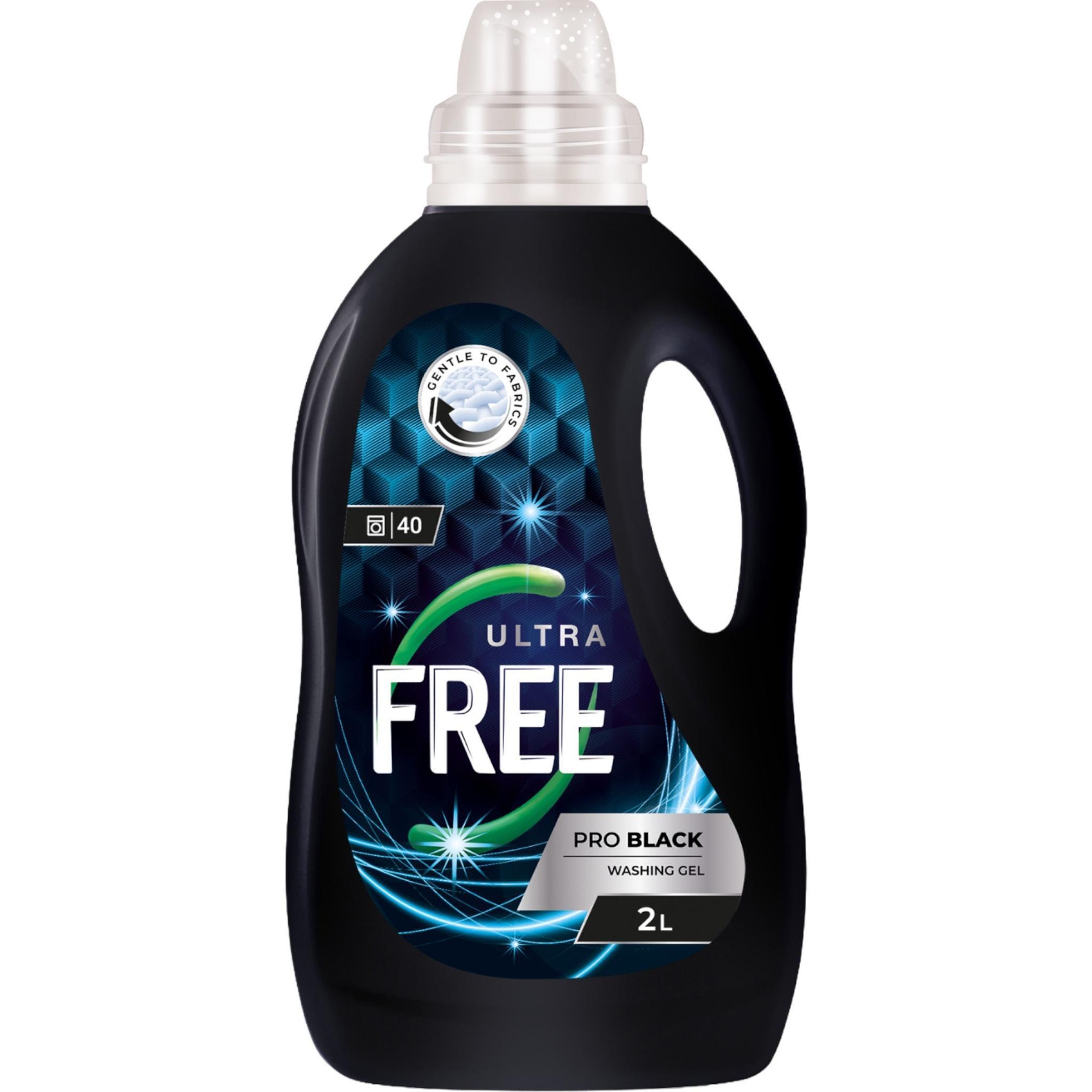 Гель для прання Free PRO Black з ароматом свіжості 2лфото1