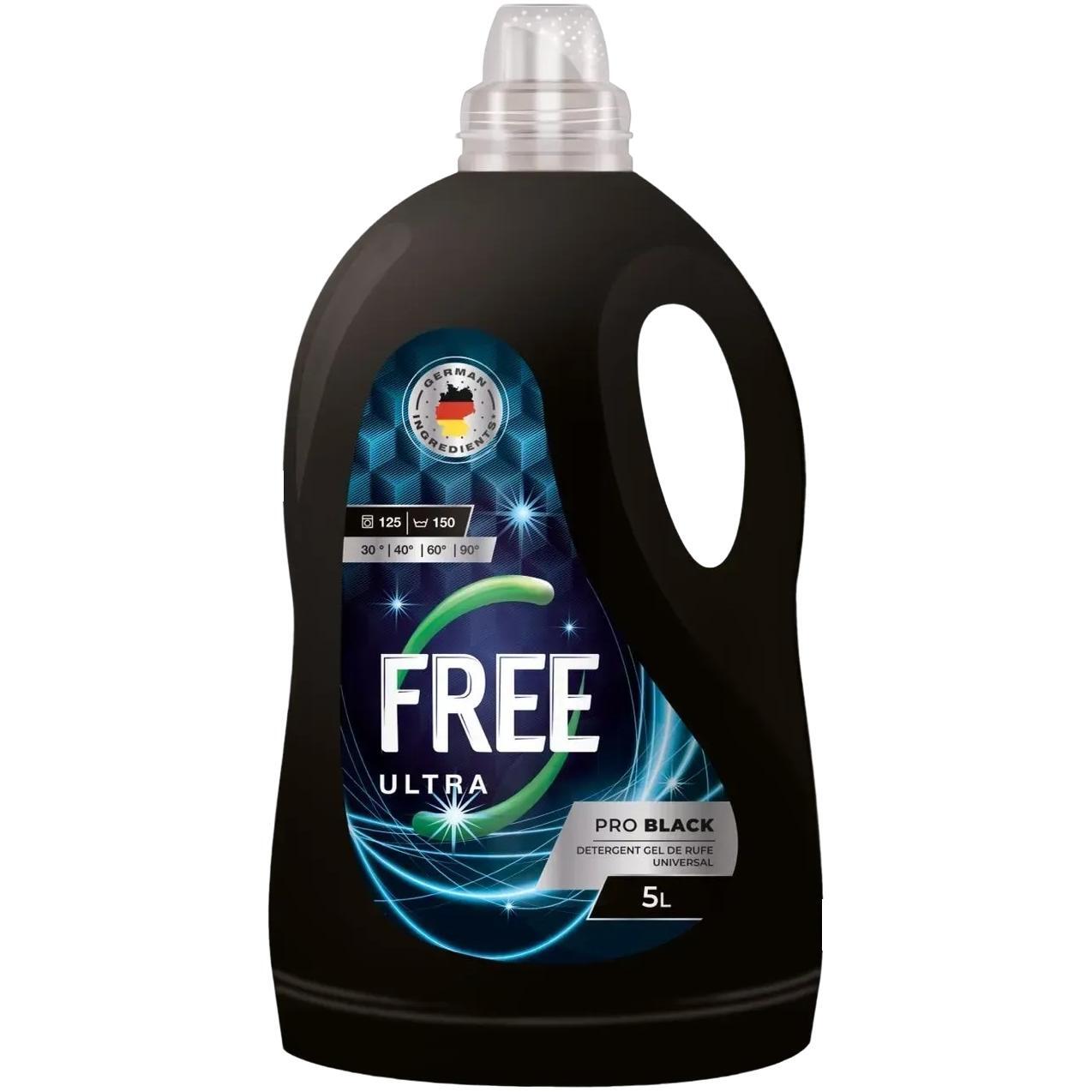 Гель для прання Free PRO Black з ароматом свіжості 5лфото1